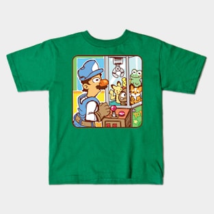 Plumber Arcade Claw Machine Kids T-Shirt